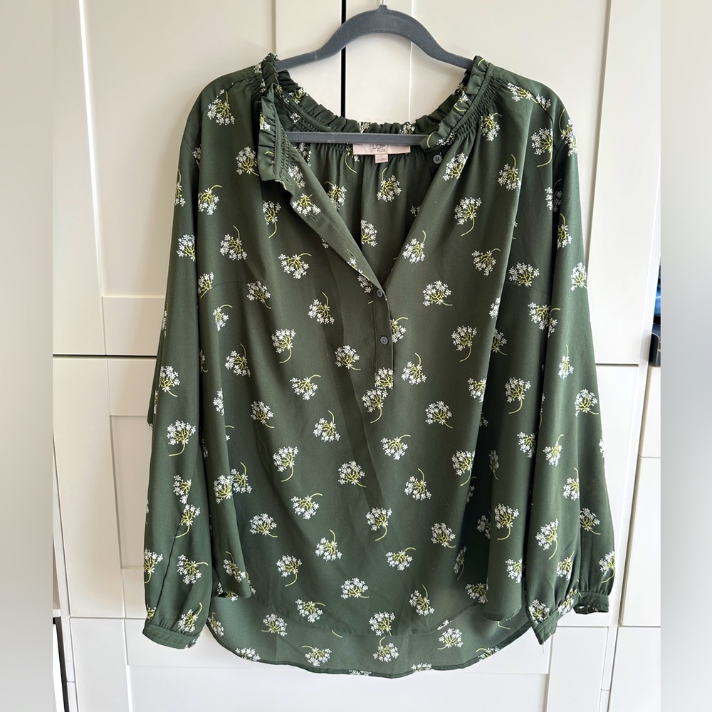 Loft plus size blouse